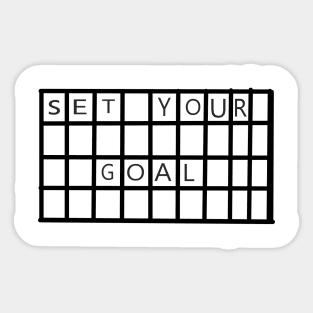 SET YOUR GOAL Sticker